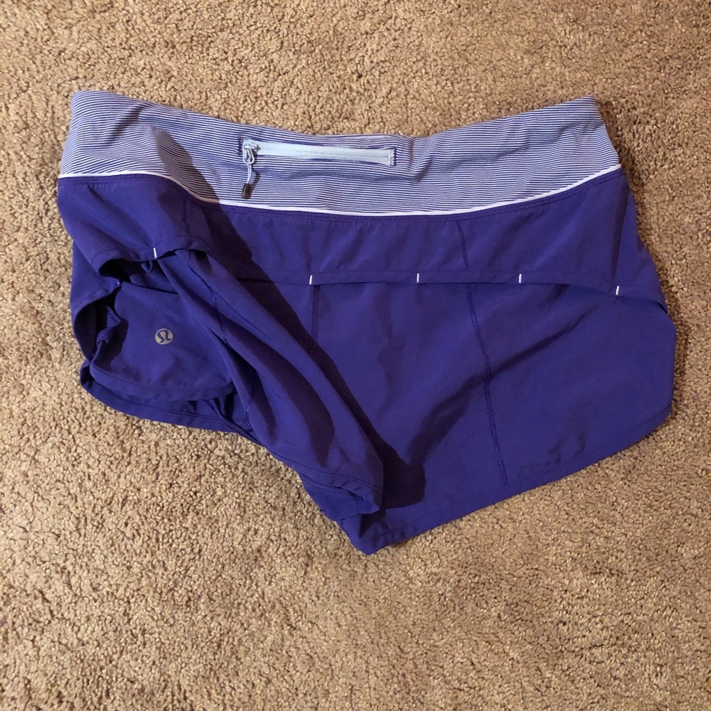 Purple. Size 8. Lululemon. Shorts.